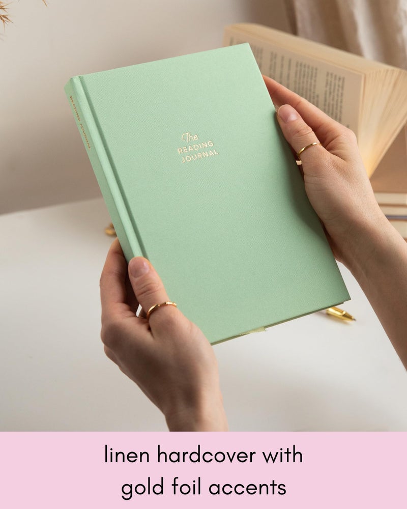 Kunitsa Co. The Reading Journal - 52 Reviews, Book Journal for Book Lovers and Readers, Review and Track Your Reading, Green - Image 3